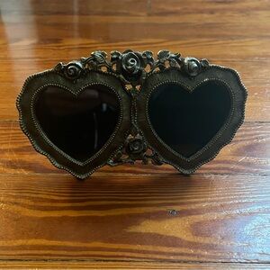 Victoria's Secret Heart-Shaped Pewter Picture Frame